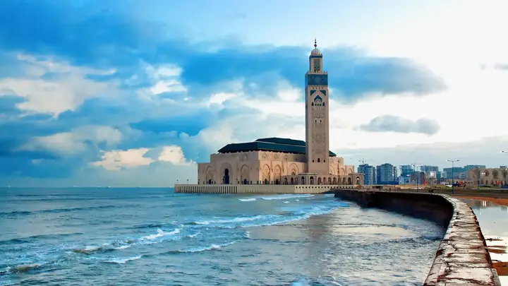 Moschea Hassan II di Casablanca sull’Atlantico