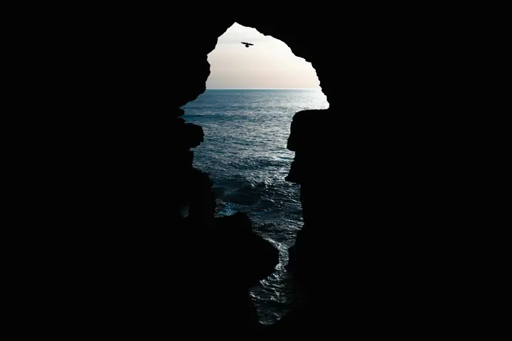 Sea opening of the Caves of Hercules, Tangier